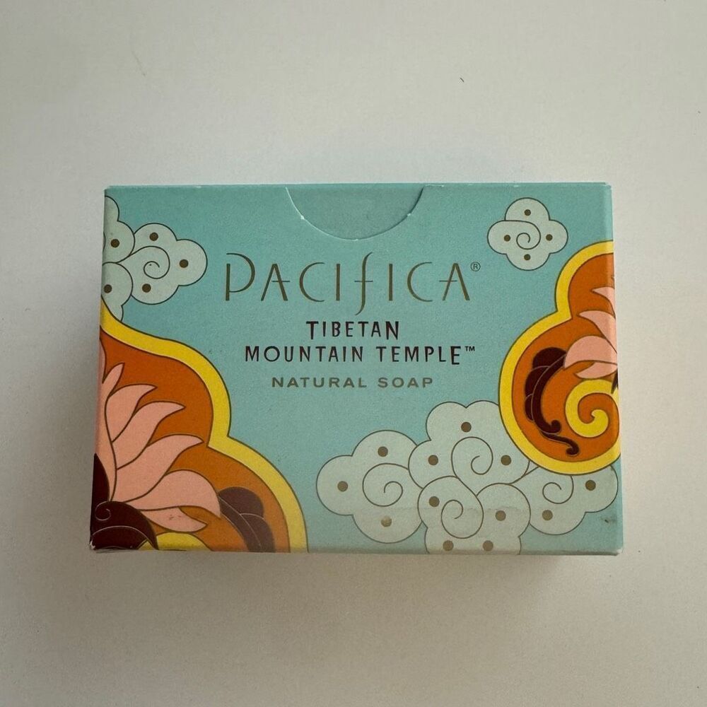 NOS Pacifica TIBETAN MOUNTAIN TEMPLE Natural Bar Soap Perfume Fragrance Sealed